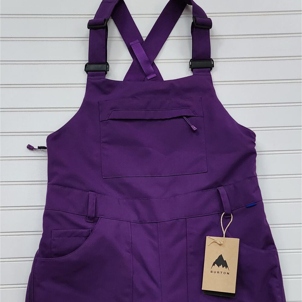 NWT Burton Women's Avalon Bib Snow Snowboard Ski Pants Size S Imperial Purple - Picture 4 of 16
